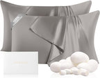 THXSILK Set of 2 100% Natural Mulberry Silk Pillowcases by THXSILK