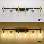 SOLFART 49.2 inch Vanity Light fixtures Vintage 6 Lights Wall Light Fixtures - Image 6