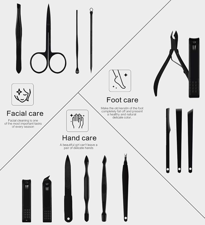 Nail Clippers Sets High Precisio Stainless Steel Nail Cutter Pedicure Kit Nail - Image 5