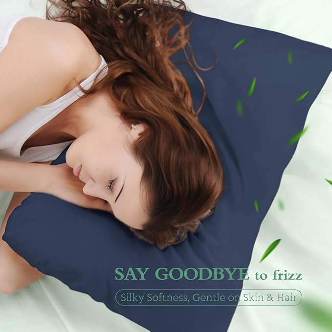 Cooling Pillowcases King Size Set of 2, Viscose Derived from Bamboo - Image 5