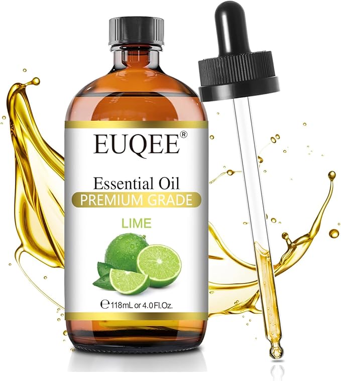 EUQEE Lime Essential Oil 4fl oz Pure Lime Oil Essential Oil by EUQEE