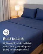 Lightweight 4 Piece Bed Sheet Set Queen Size - Image 4