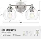 VONLUCE Bathroom Light Fixtures, 2-Light Vanity Lights - Image 5