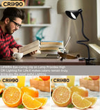 Clip on Light USB Reading Light, Eye Care Dimmable Reading Lamp 3 Color & 10 - Image 7