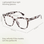 miyya Blue Light Glasses for Women & Men – Oversized UV & Blue Light Blocker - Image 2
