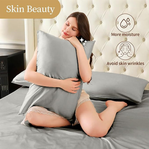 2 Pack Mulberry Silk Pillowcase - Image 2