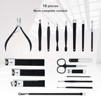 Manicure Set Professional Nail Clippers Kit Pedicure Care Tools- Stainless - Image 9