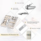 Yougai Nail Clippers set for Men and Womens Gift Manicure Set 18 Pieces - Image 5