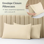 LuxClub 4 PC Full Sheet Set, Deep Pockets Wrinkle Free Cooling Bed Sheets Hotel - Image 8