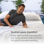 Cariloha Classic 2-Piece Twill Pillowcase Set | Beach Linen | King | Viscose - Image 5