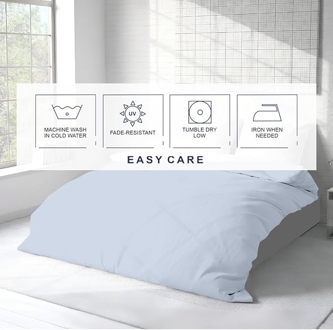 Kotton Culture 1 Pc 120" x 98" Duvet Cover Oversized King 100% Egyptian Cotton - Image 7