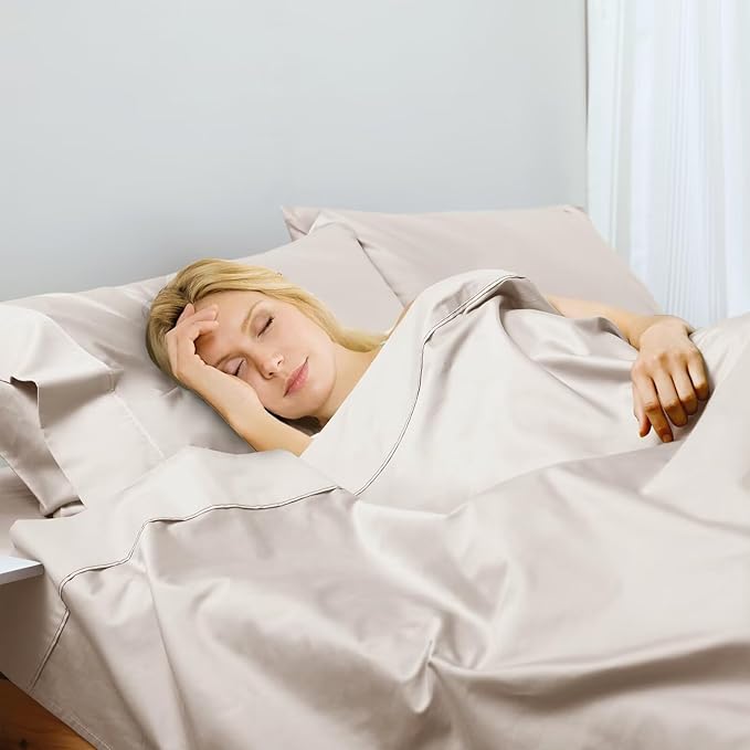 2-Pack Cotton Twin Flat Sheet Only, 600 Thread Count 100% Egyptian Cotton Top - Image 6