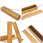 HEALLILY Bamboo Incense Stick Holder and Storage Box - Image 7