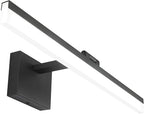 SOLFART 24 inch LED Modern Black Bathroom Vanity Lights Over Mirror Vanity by SOLFART