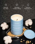 M&SENSE Sea Minerals Scented Candles Ocean Large, Natural Soy Candles 21.2oz - Image 3