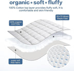LEISURE TOWN Cotton Mattress Pad Queen Size Fitted Quilted Mattress Cover - Image 3
