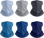 Geyoga 6 Pieces Summer UV Protection Cooling Neck Gaiter Face Clothing Neck by Geyoga