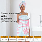 Palm Tree Towel Wrap for Women - Image 3