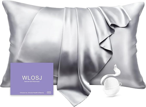 100% Silk Pillow Cases King Size Mulberry Silk Pillowcase by WLOSJ