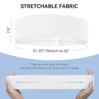Disposable Headbands for Spa & Facials – 48pcs White Headbands for Women – - Image 3
