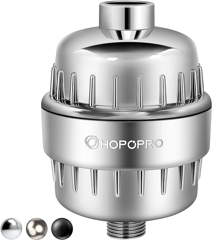 HOPOPRO 18-Stage Shower Head Filter, NBC News Recommended Brand, High Output by HOPOPRO
