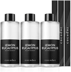 COCODOR Reed Diffuser Oil Refill/Lemon Eucalyptus /6.7oz / 3 Pack/Aromatherapy by COCODOR