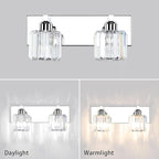 Aipsun Bathroom Vanity Lighting Fixtures Crystal Vanity Lights - Image 6