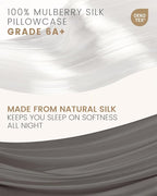THXSILK Set of 2 Mulberry Silk Pillow Cases, 100% Mulberry Silk Pillowcase - Image 2