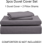PURE ERA Jersey Knit Duvet Cover Set 100% T-Shirt Cotton Super Soft Comfy 3pc - Image 7