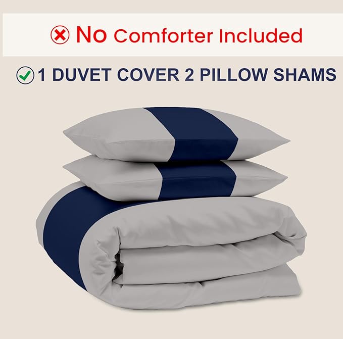 Kotton Culture 3 Pc Twin Size Duvet Cover Set- 100% Egyptian Cotton 600 TC - Image 2
