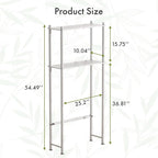 AmazerBath Bamboo Over The Toilet Storage Shelf, 2-Tier Over Toilet Bathroom - Image 2