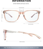 ANYLUV Blue Light Glasses for Men, Lightweight Computer Gaming Glasses - Image 3