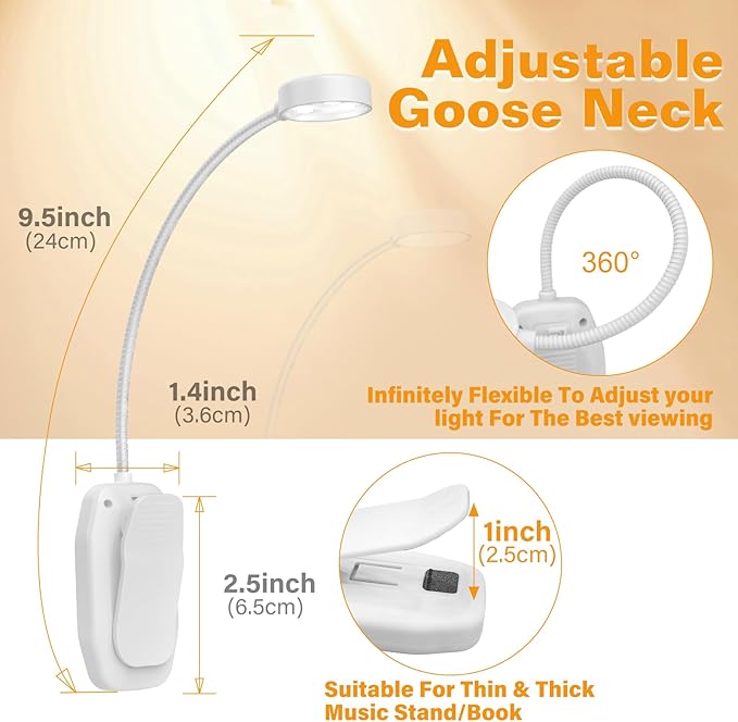 2 Packs Rechargeable Book Reading Light - Image 2