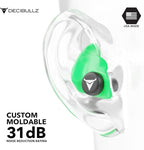 Decibullz - Custom Molded Earplugs, 31dB Highest NRR, Comfortable Hearing - Image 4