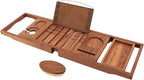 VaeFae Premium Teak Bathtub Tray, Expandable Wooden Bath Tray by VaeFaeDirect