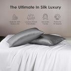 Cobnom Pure Mulberry Silk Pillowcases Set of 2, King Size - Image 2