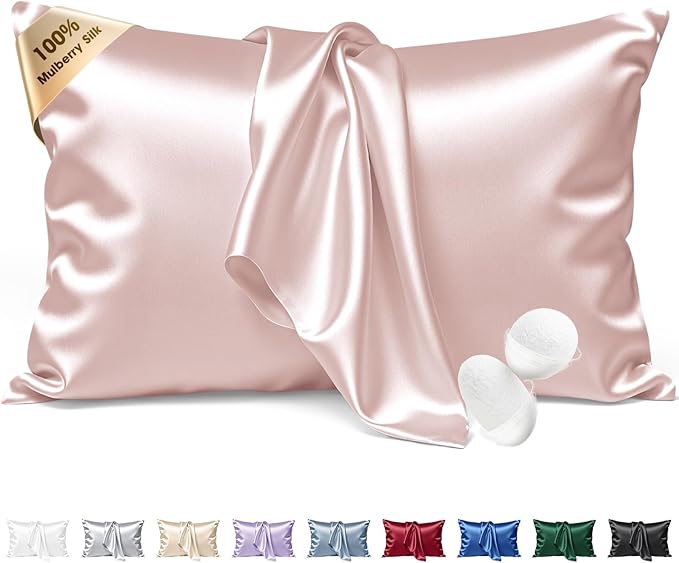 Silk Pillow Cases Queen Size 100% Mulberry Silk Pillowcase by BRINGYOUTHEBEST