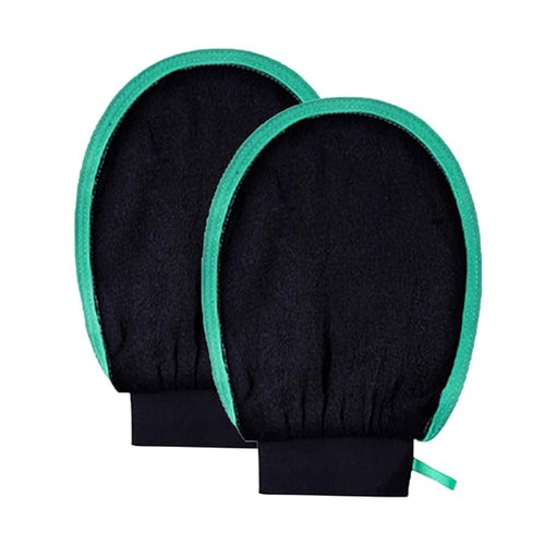 2 Packs Exfoliating Glove Machine Washable Korean Body Scrubber 100% Vegan by Unknown