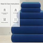 CASA COPENHAGEN Waffle 2Pcs 100% Egyptian Cotton Large Designer Bathsheet - Image 4