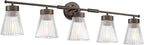 5-Light Bathroom Vanity Light, HWH Farmhouse Vanity Lights by HWHINVESTMENT