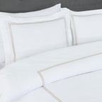 Dreamology White Duvet Cover Luxury Hotel Quality Bedding Set 100% Cotton - Image 5