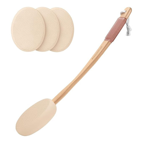 AmazerBath Lotion Applicator for Back, 4 Replacement Pads by AmazerBath