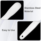 Pndeyo 3pcs Mini Stainless Steel Makeup Spatula, 3.35x0.69in Reusable Cosmetic - Image 3