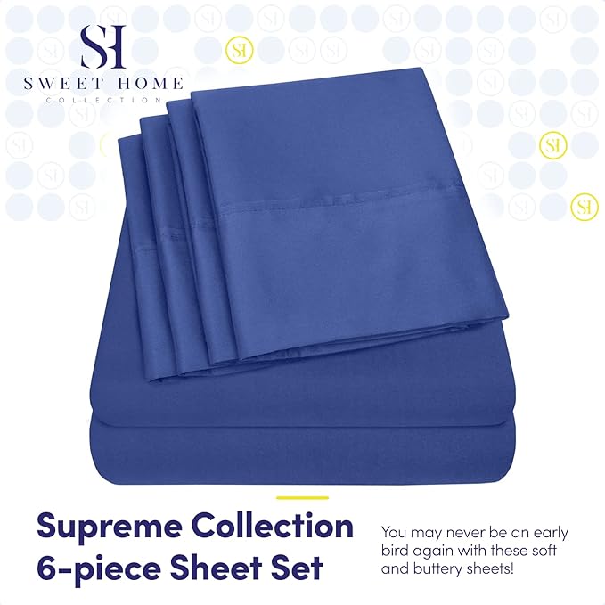 Queen Sheets Royal Blue - Image 2