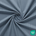 Feather & Stitch 1 Piece Fitted Sheet Queen Size, 100% Cotton Damask Sateen - Image 3