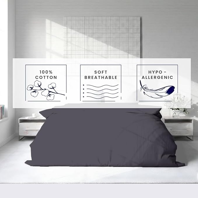 Kotton Culture 1 Pc Duvet Cover Queen Size/Full Size-100% Egyptian Cotton 600 - Image 5