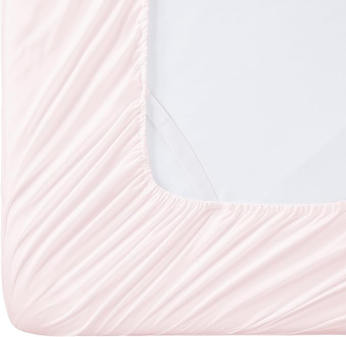 Twin Fitted Sheet Only with Full Elastic & Built in Corner Sheet Straps to - Image 5