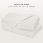 BIOWEAVES 100% Organic Cotton 700 GSM Plush Bath Towels 30" x 58" GOTS Certified - Image 2