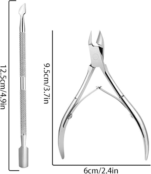 6PCS Cuticle Trimmer with Cuticle Pusher, Cuticle Kit Cuticle Nippers Manicure - Image 2