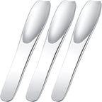 Pndeyo 3pcs Mini Stainless Steel Makeup Spatula, 2.75x0.45in Reusable Cosmetic by Pndeyo